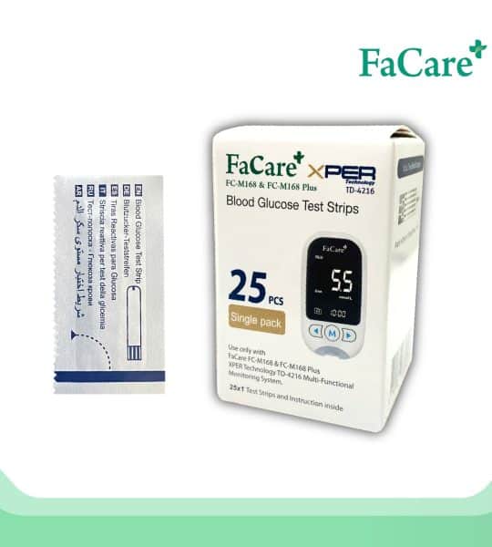 [Hộp 25 que] Que thử đường huyết FaCare FC – M168 (TD – 4216)
